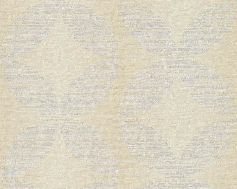 media image for sample graphic shapes wallpaper in beige and cream design by bd wall 1 241