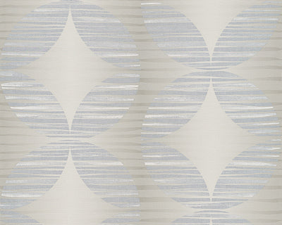 product image of sample graphic shapes wallpaper in grey and metallic design by bd wall 1 551
