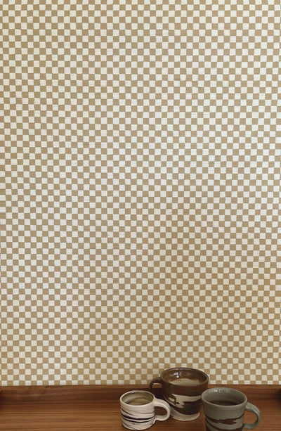 product image for Checker Grasscloth Straw Wallpaper 80