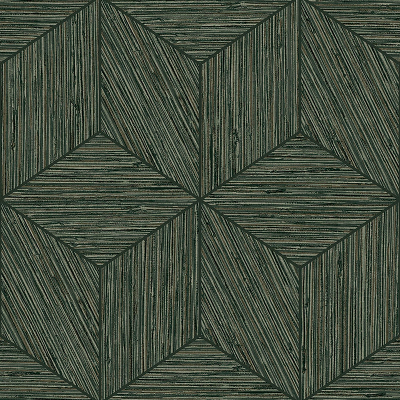 media image for Grasscloth Geo Wallpaper in Pine from the Exclusives Collection by Graham & Brown 274
