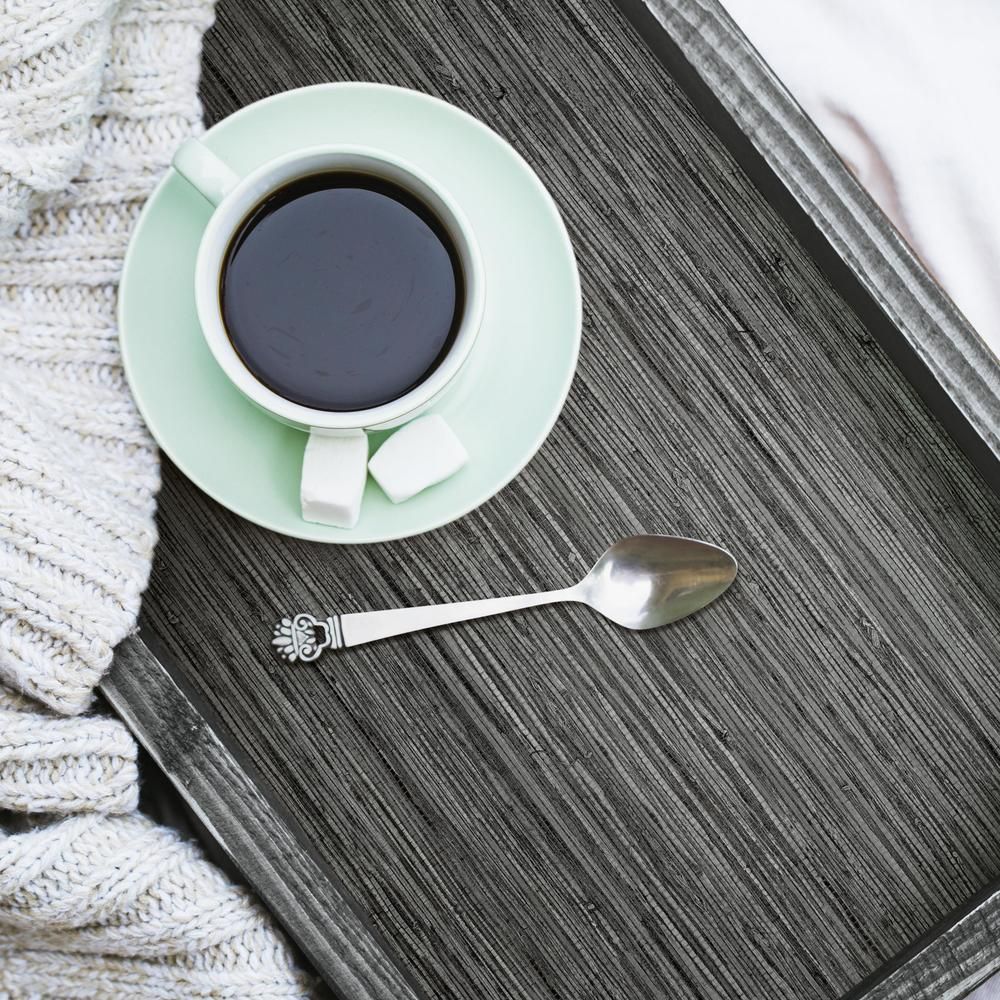 Shop Grasscloth Peel & Stick Wallpaper in Dark Grey Burke Decor