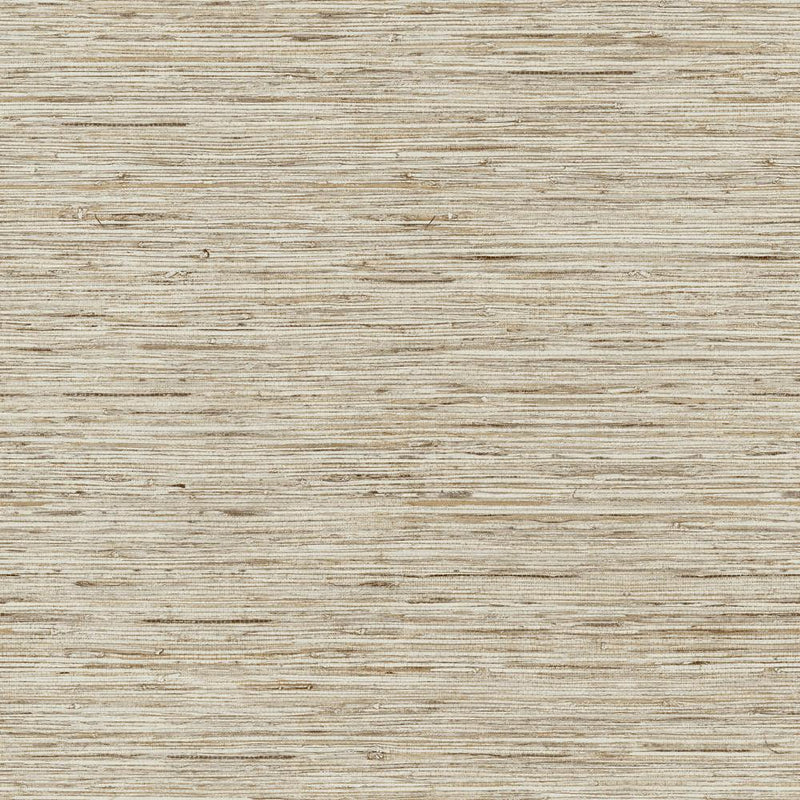 media image for Grasscloth Peel & Stick Wallpaper in Taupe and Gold by RoomMates for York Wallcoverings 268