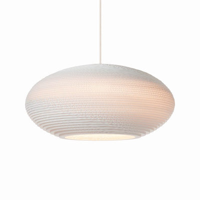 product image of Disc Scraplight Pendant White in Various Sizes 517