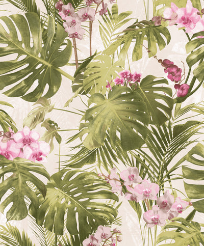 product image for Green Monstera Leaf Wallpaper by Walls Republic 54