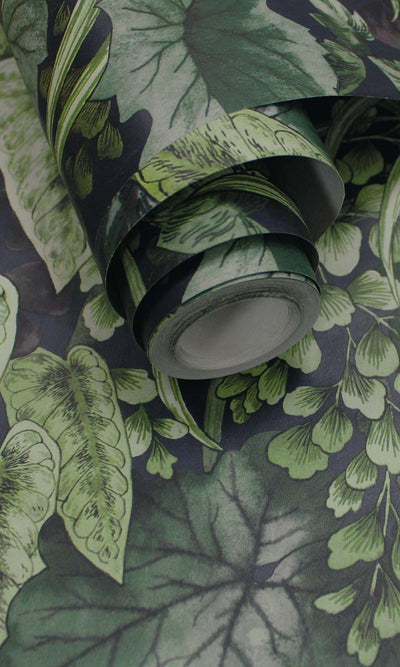 product image for Navy Bold Living Walls Botanical Wallpaper by Walls Republic 40