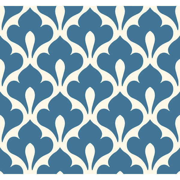 media image for sample grenada wallpaper in blue from the tortuga collection by seabrook wallcoverings 1 287
