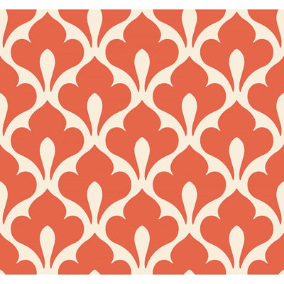 product image of Grenada Wallpaper in Deep Orange from the Tortuga Collection by Seabrook Wallcoverings 59