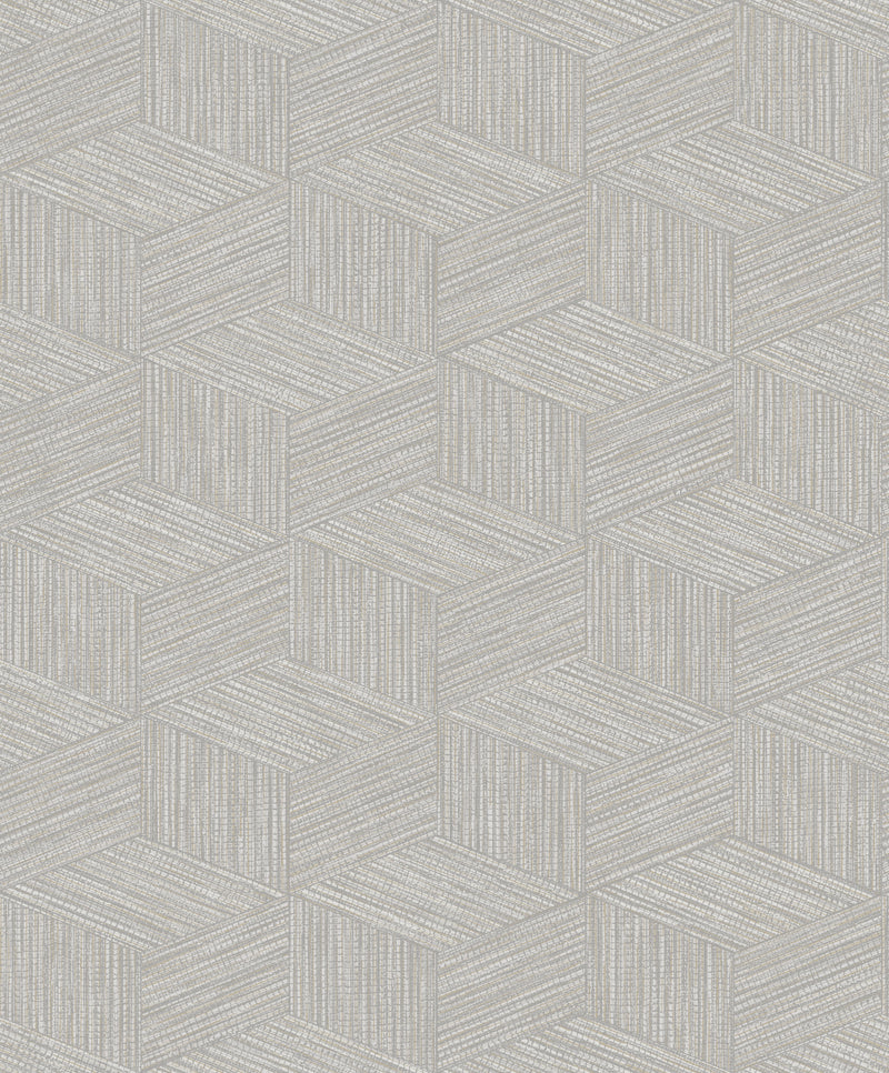media image for Grey Dimensional Faux Grass Cloth Wallpaper by Walls Republic 229