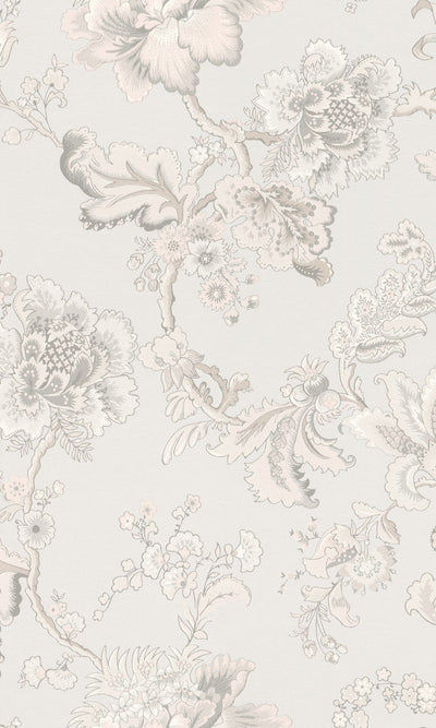 product image of sample hand painted fantasy floral blossoms grey wallpaper by walls republic 1 592