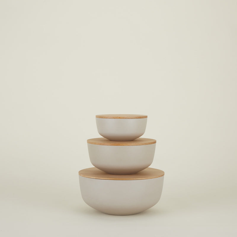 media image for Essential Lidded Bowls - Set of 3in Various Colors by Hawkins New York 282