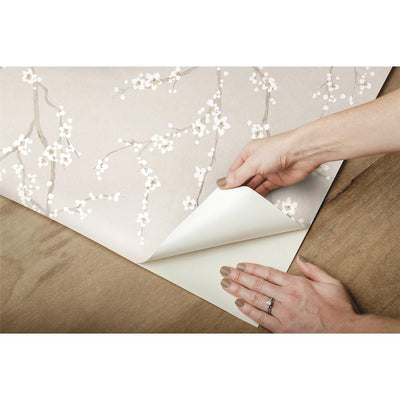 product image for Grey Cherry Blossom Peel & Stick Wallpaper by RoomMates for York Wallcoverings 89