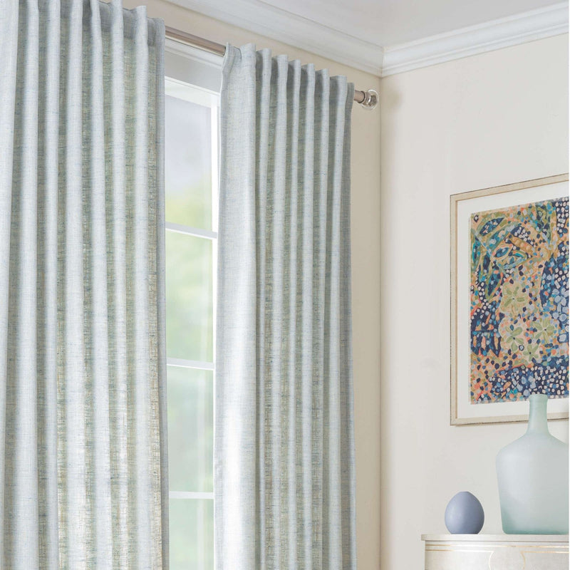 Shop Greylock Soft Blue Indoor/Outdoor Curtain Panel | Burke Decor