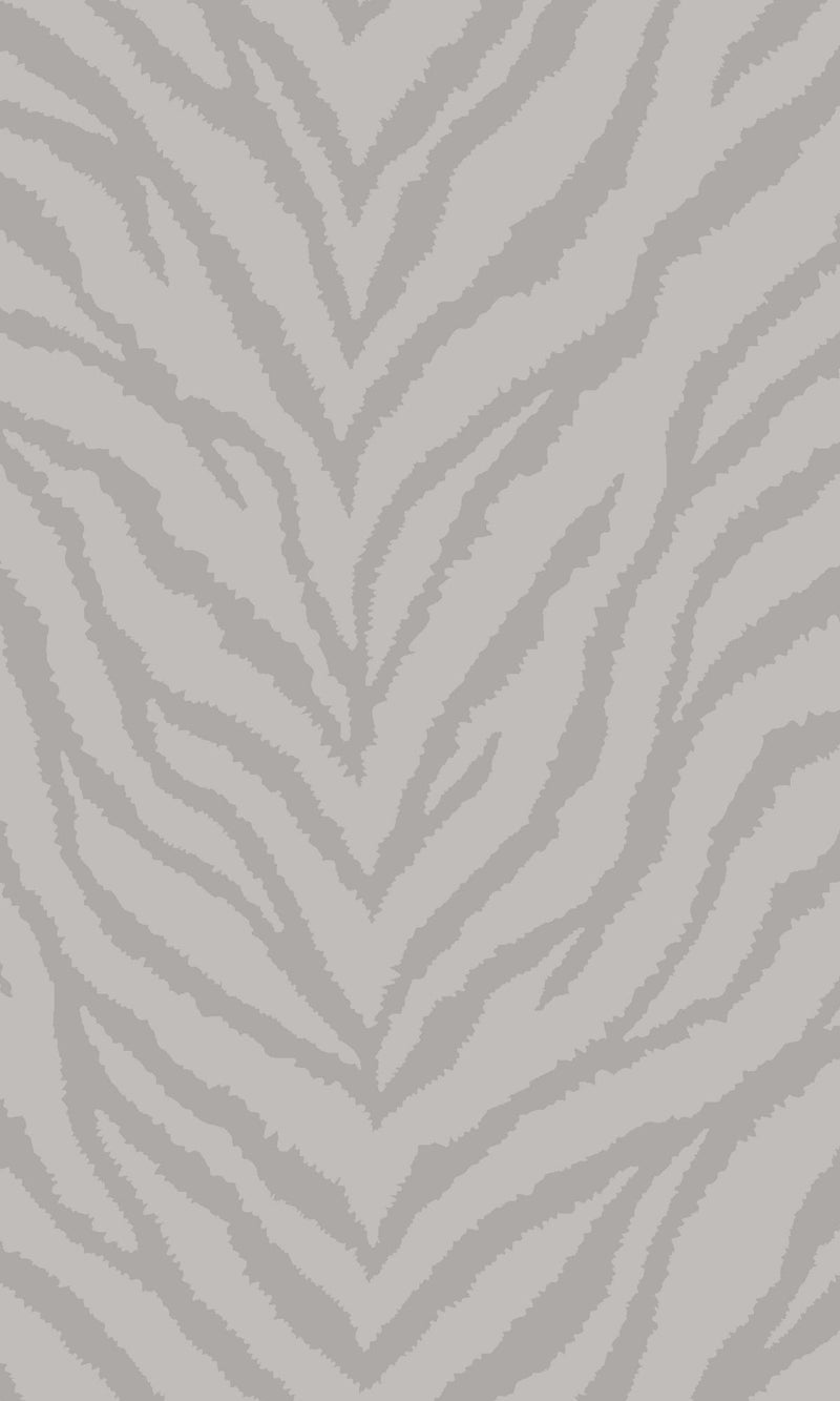 media image for Zebra Lines Grey Metallic Animal Print Wallpaper by Walls Republic 279