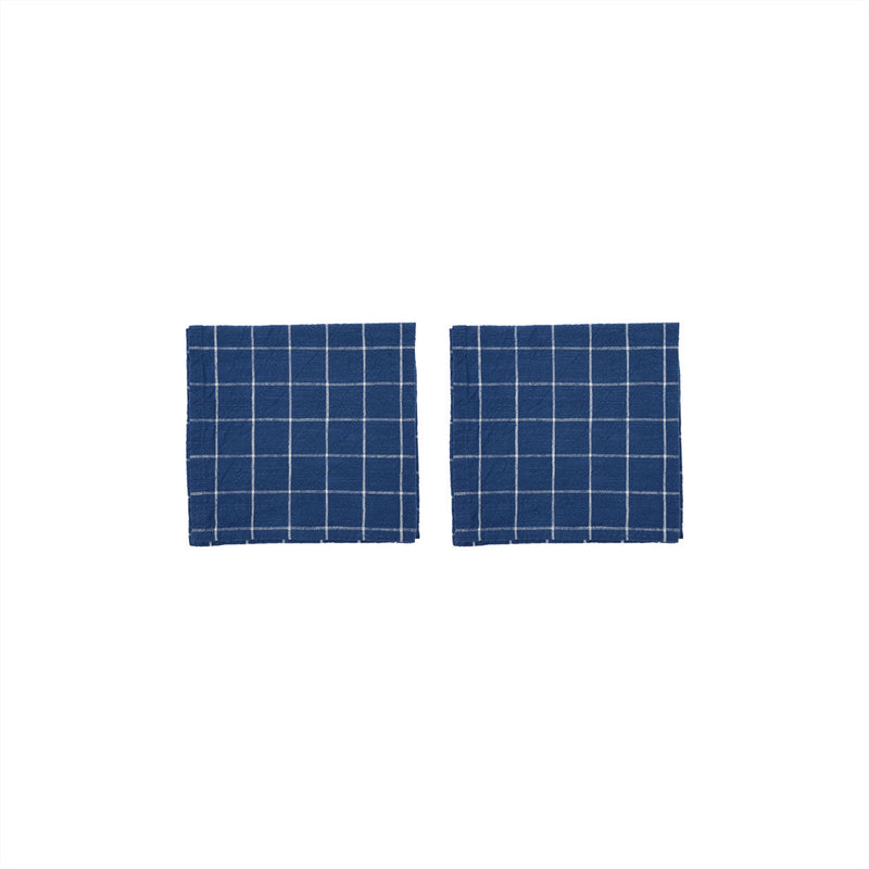 media image for grid napkin set in dark blue 1 269