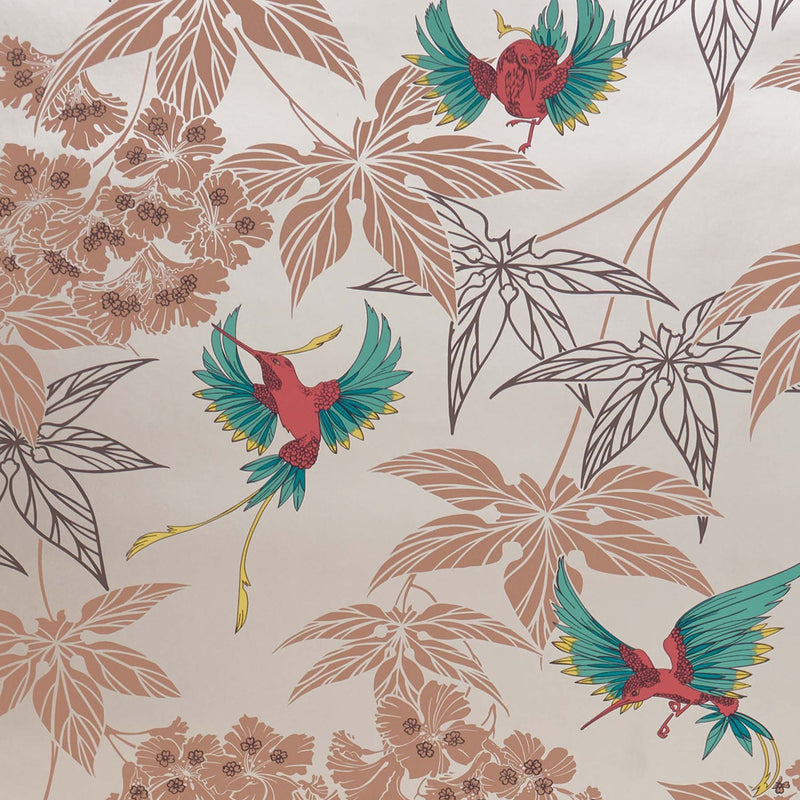 media image for Grove Garden Wallpaper in Copper and Brick Red from the Folium Collection by Osborne & Little 291