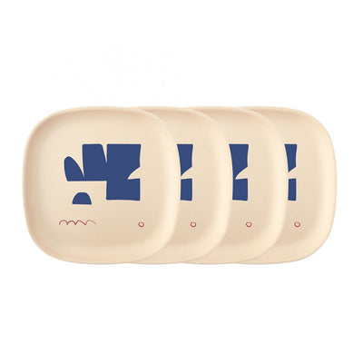 product image of Gusto Bamboo Illustrated Side Plate Set design by EKOBO 533