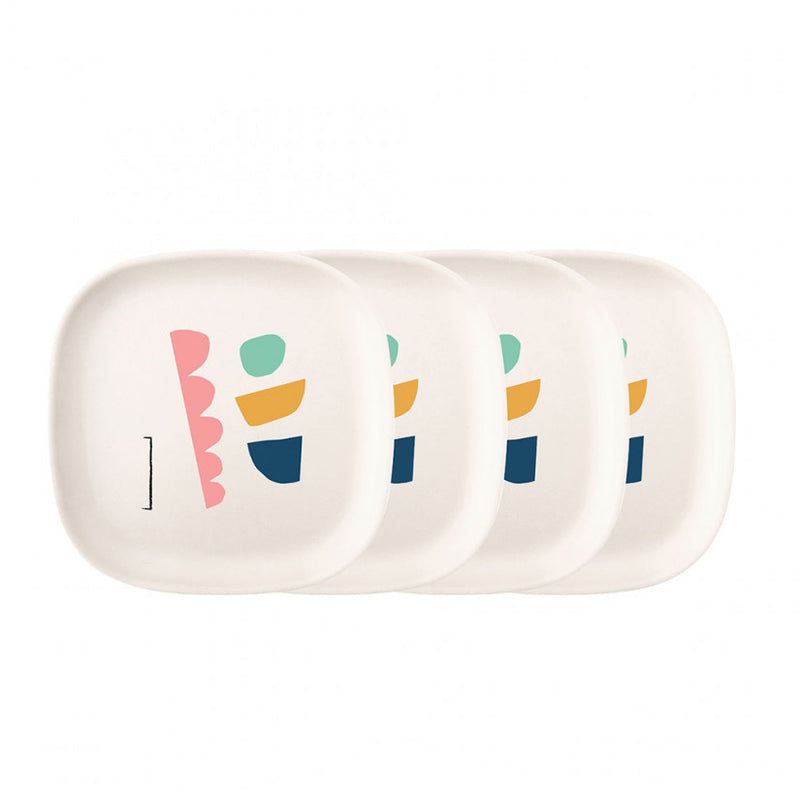 media image for Gusto Bamboo Illustrated Side Plate Set design by EKOBO 288