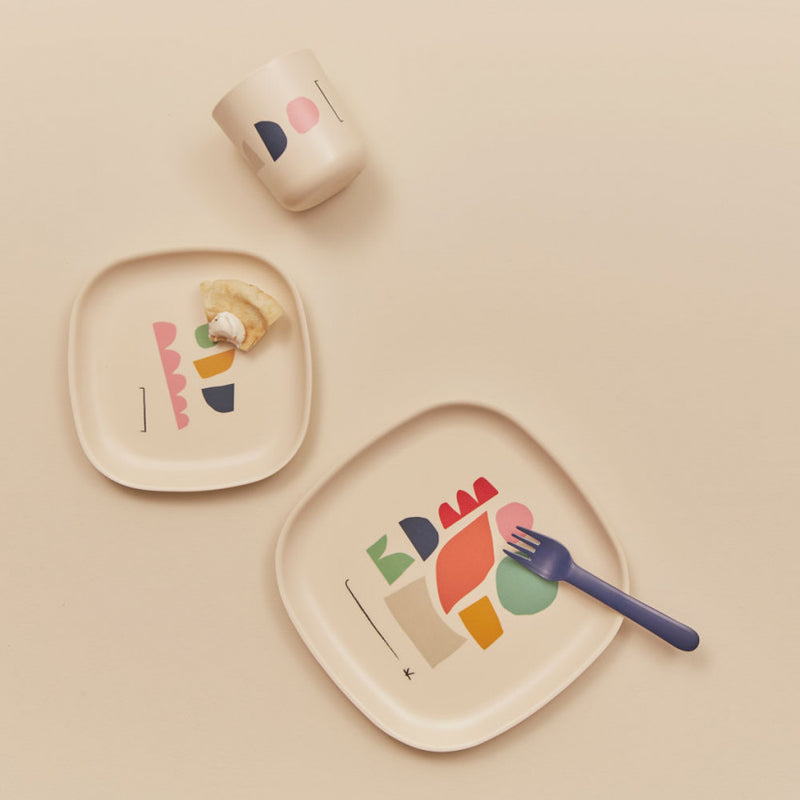 media image for Gusto Bamboo Illustrated Side Plate Set design by EKOBO 29