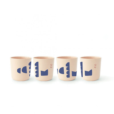 product image for Gusto Bamboo Illustrated Medium Cup Set design by EKOBO 64