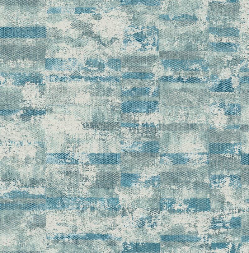 media image for Gutenberg Wallpaper in Blue and Off-White from the Metalworks Collection by Seabrook Wallcoverings 21