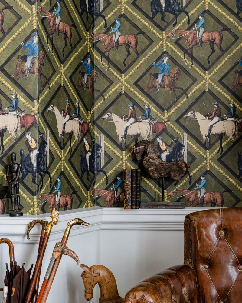 media image for Gymkhana Grey Wallpaper from the Derby Collection by Mind the Gap 266