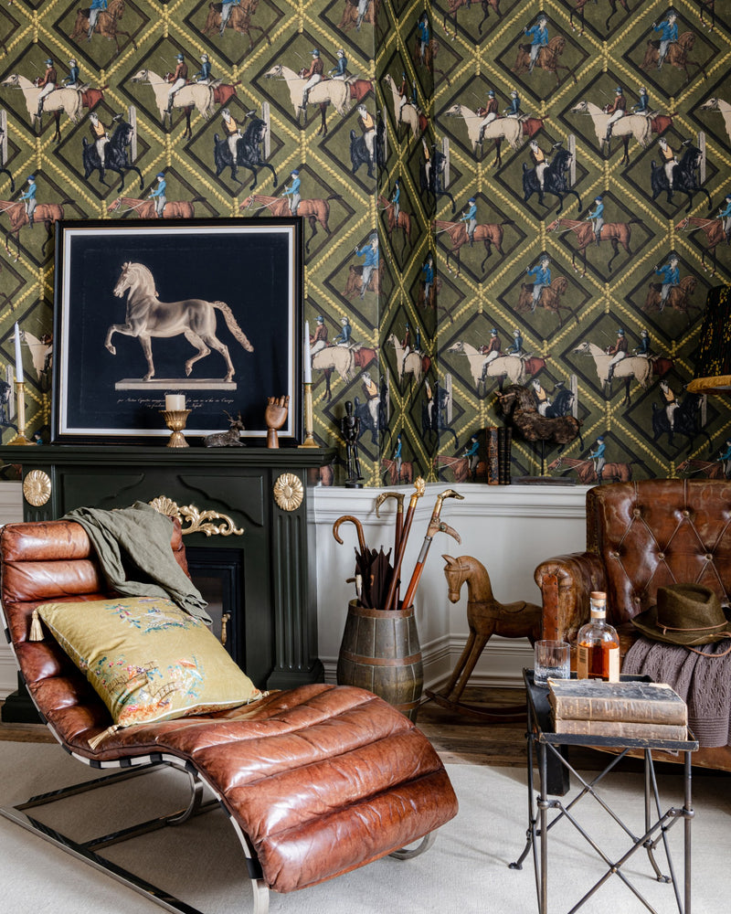 media image for Gymkhana Grey Wallpaper from the Derby Collection by Mind the Gap 259