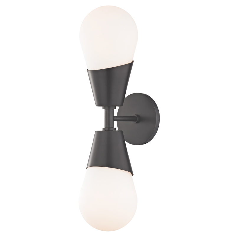 media image for cora 2 light wall sconce by mitzi 2 251