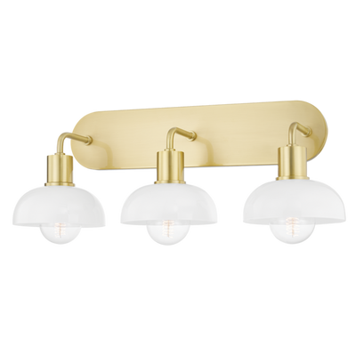 product image for kyla 3 light bath bracket by mitzi h107303 agb 1 4