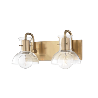 product image for riley 2 light bath bracket by mitzi 1 9