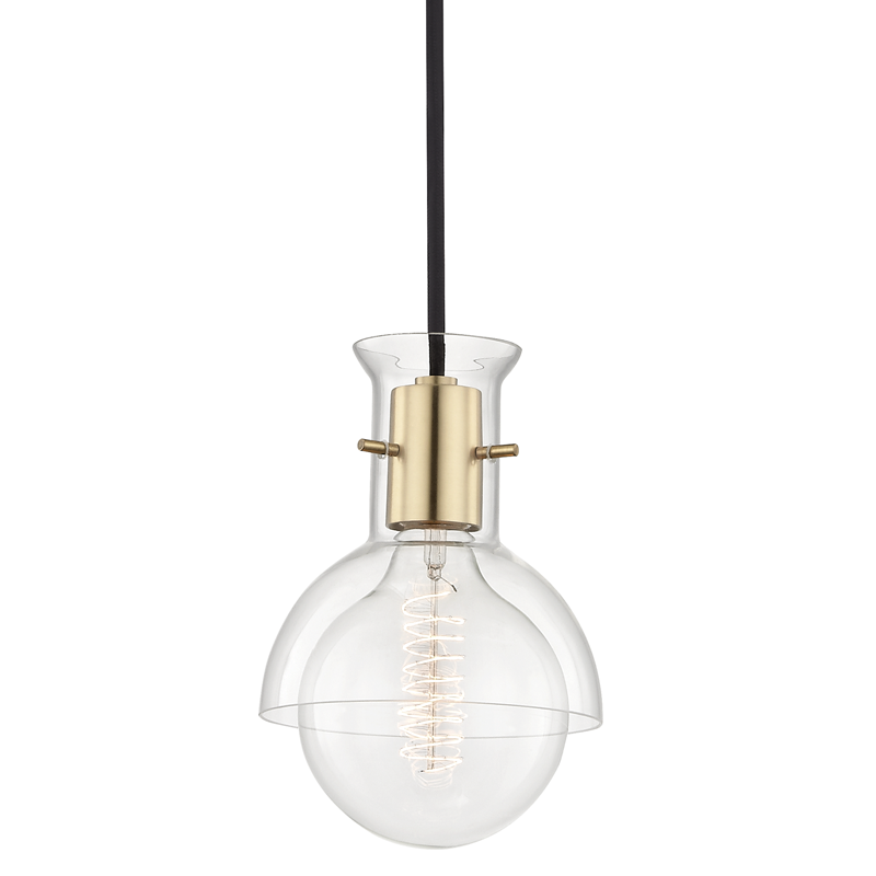 media image for riley 1 light pendant with glass by mitzi 1 221