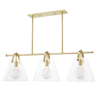 product image for karin 3 light island light by mitzi h162903 agb 1 89