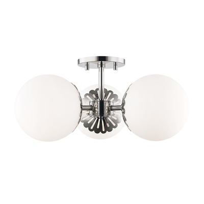 product image for paige 3 light semi flush by mitzi 3 84