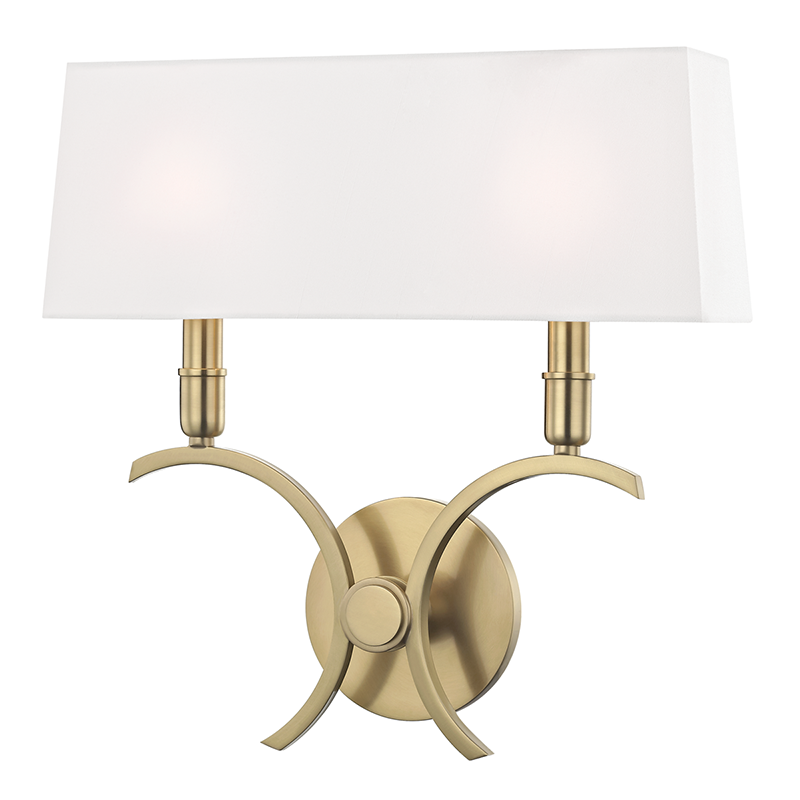 media image for gwen 2 light large wall sconce by mitzi 1 264