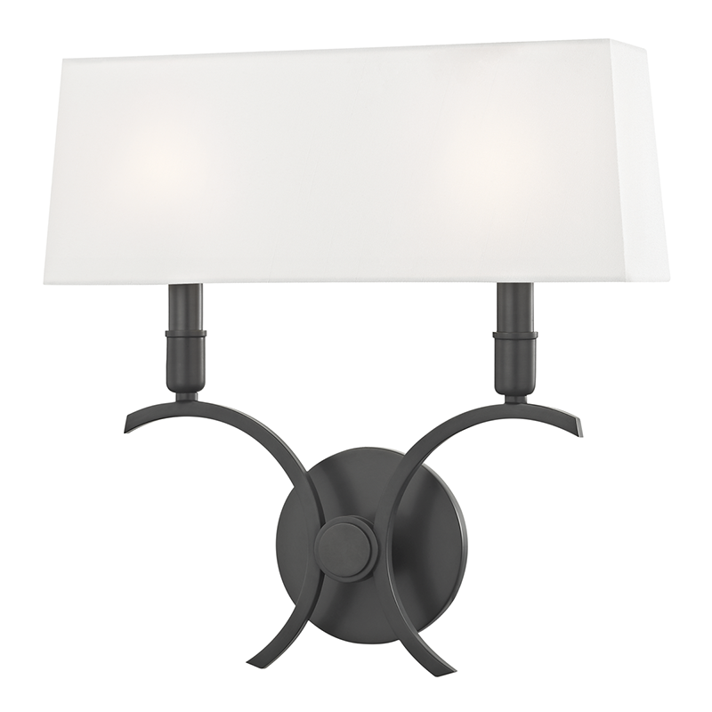 media image for gwen 2 light large wall sconce by mitzi 2 264