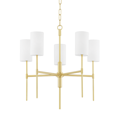 product image for olivia 5 light chandelier by mitzi h223805 agb 1 95