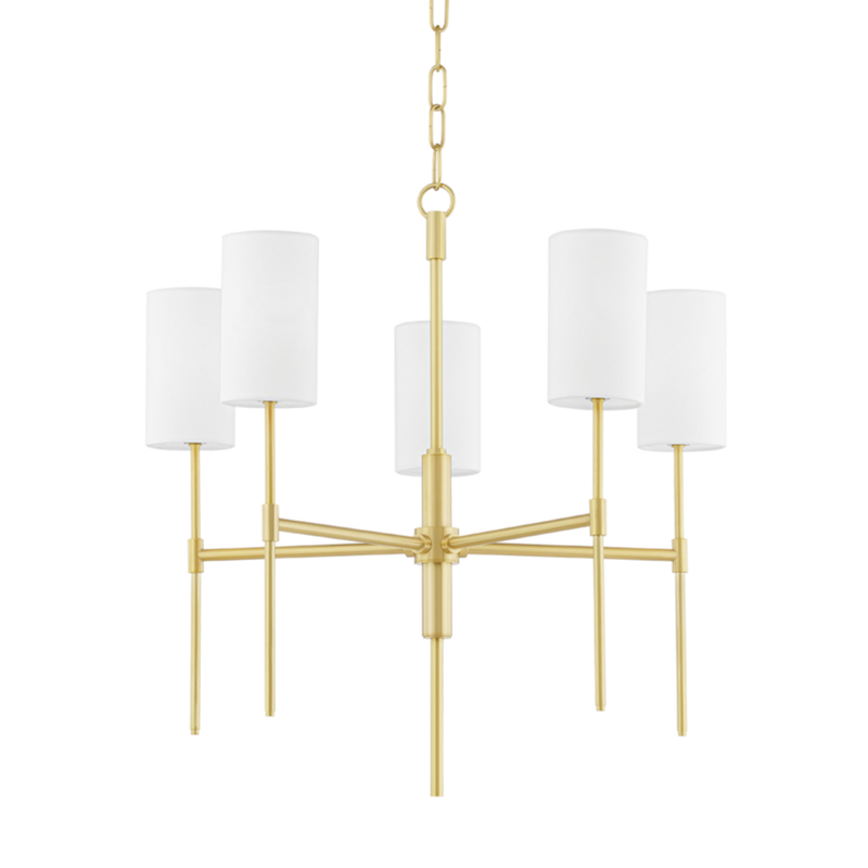 media image for olivia 5 light chandelier by mitzi h223805 agb 1 253