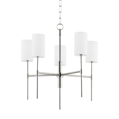 product image for olivia 5 light chandelier by mitzi h223805 agb 2 70