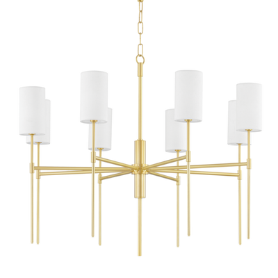 product image of olivia 8 light chandelier by mitzi h223808 agb 1 54