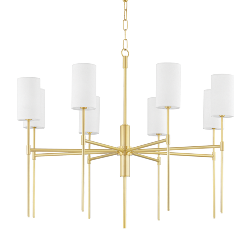 media image for olivia 8 light chandelier by mitzi h223808 agb 1 233