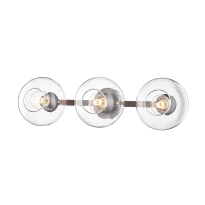 product image for margot 3 light wall sconce by mitzi h270103 agb 3 51