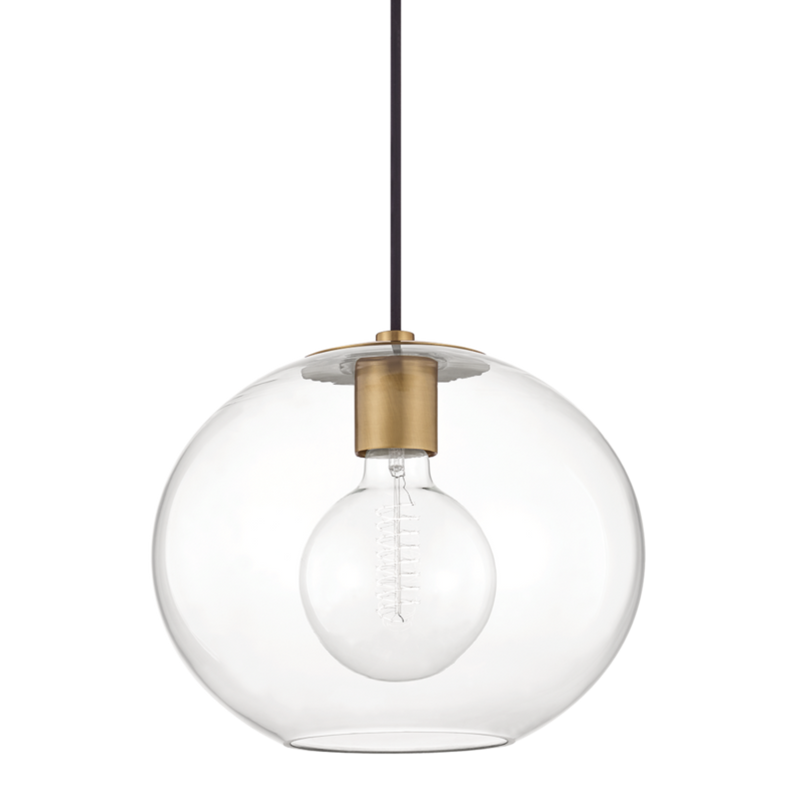 media image for margot 1 light large pendant by mitzi h270701l agb 1 233