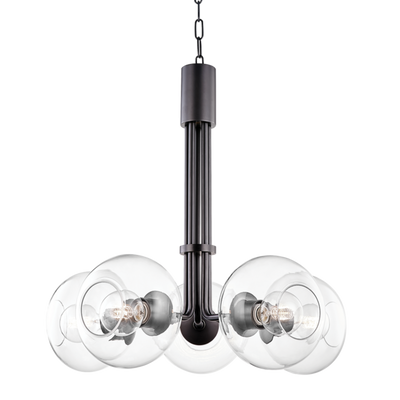 product image for margot 5 light chandelier by mitzi h270805 agb 2 3