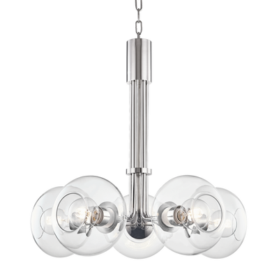 product image for margot 5 light chandelier by mitzi h270805 agb 3 82