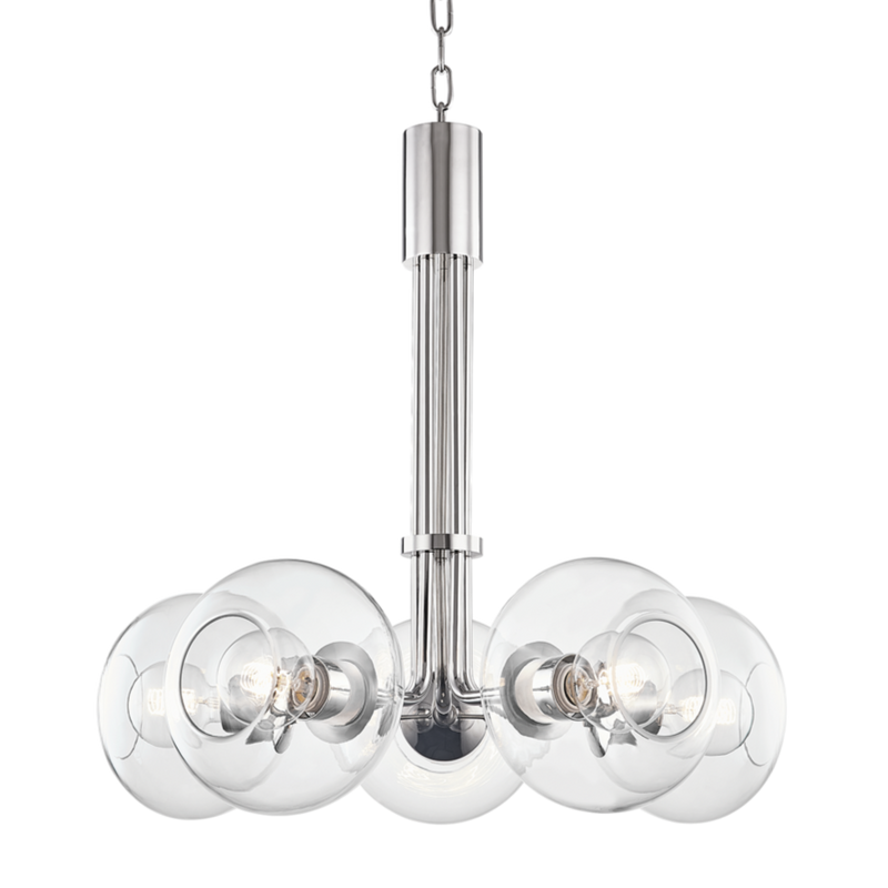 media image for margot 5 light chandelier by mitzi h270805 agb 3 284