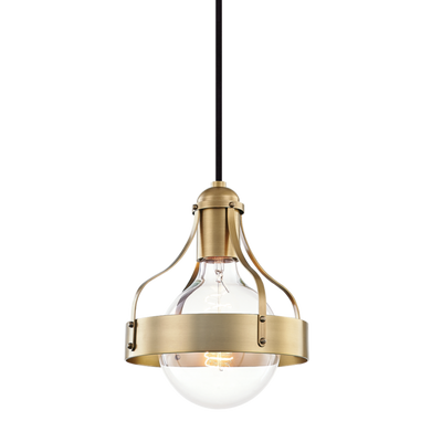 product image for violet 1 light pendant by mitzi h271701 agb 1 85