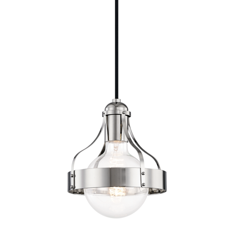 media image for violet 1 light pendant by mitzi h271701 agb 3 243