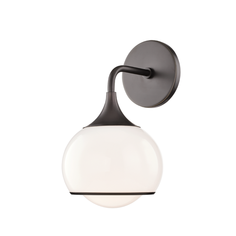 media image for reese 1 light wall sconce by mitzi h281301 agb 2 256