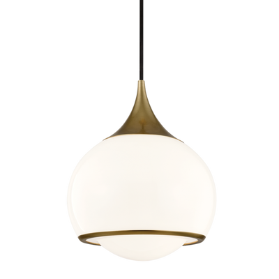 product image for reese 1 light medium pendant by mitzi h281701m agb 1 83
