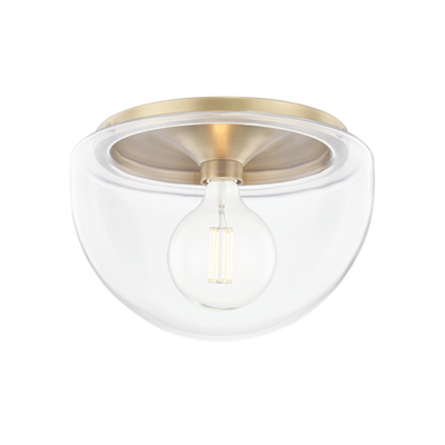 product image for grace 1 light large flush mount by mitzi h284501l agb 1 22
