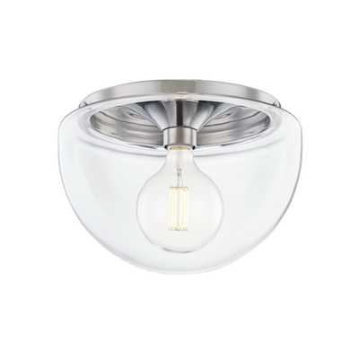 product image for grace 1 light large flush mount by mitzi h284501l agb 2 11